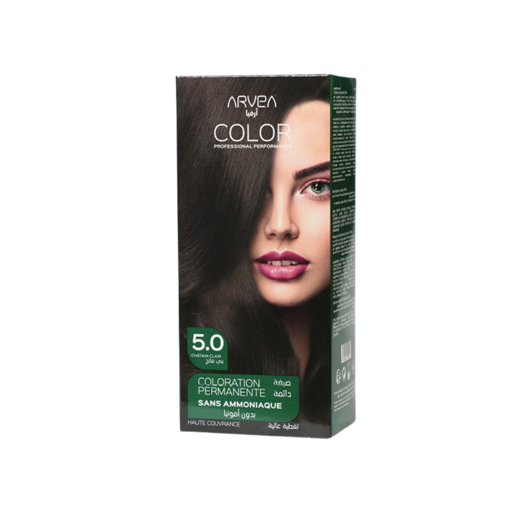 Chatain Clair 5.0 Coloration Permanente Sans Ammoniaque ARVEA 