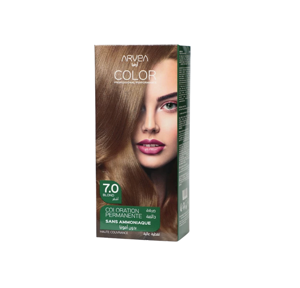  Blond 7.0 Coloration Permanente Sans Ammoniaque ARVEA 