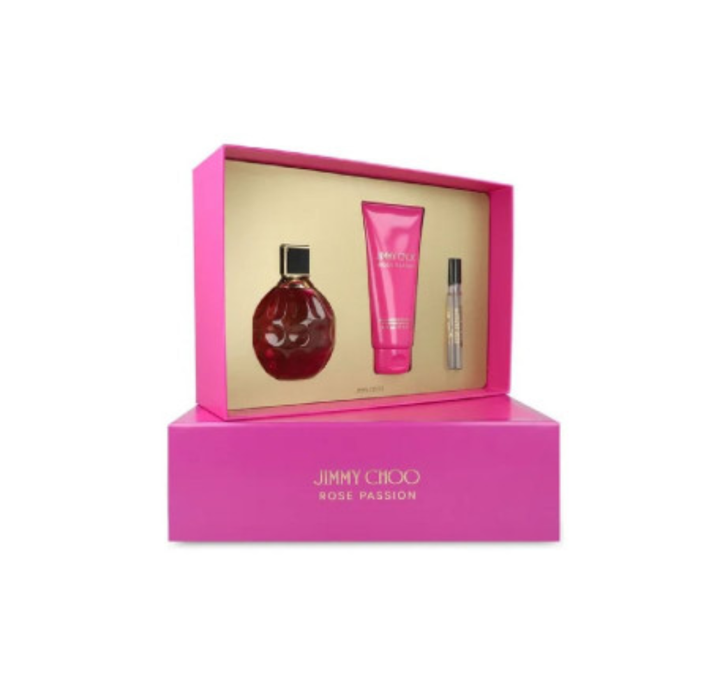 Jimmy Choo Rose Passion Coffret Eau De Parfum (100 ml + 10 ml ) Lait De Corps
