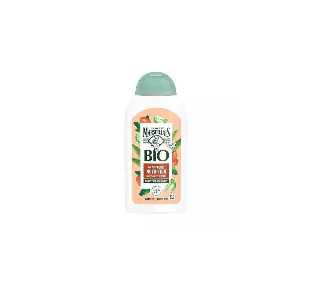 Le Petit Marseillais Shampoing Bio Nutrition au Beurre de Karité & Aloe Vera