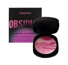 RubyRose blush obsidian carved in marble