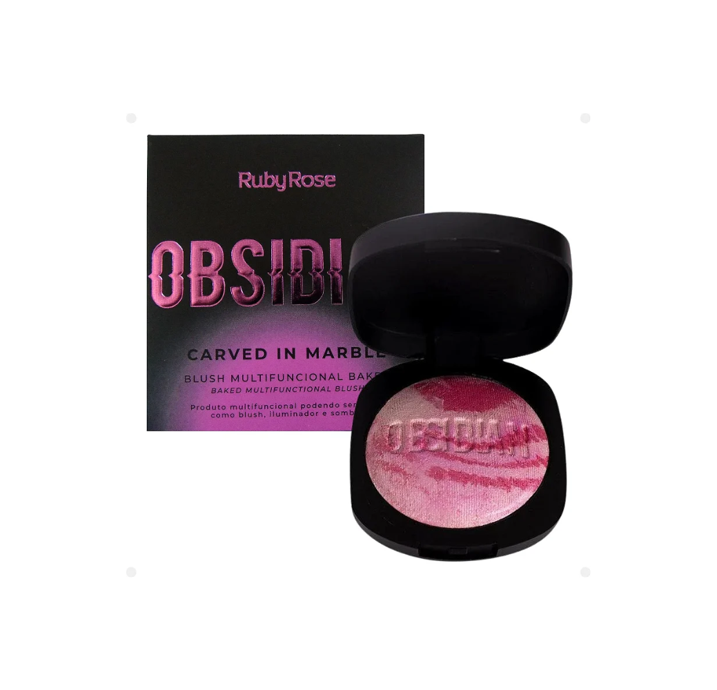 RubyRose blush obsidian carved in marble