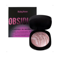 RubyRose blush obsidian carved in marble