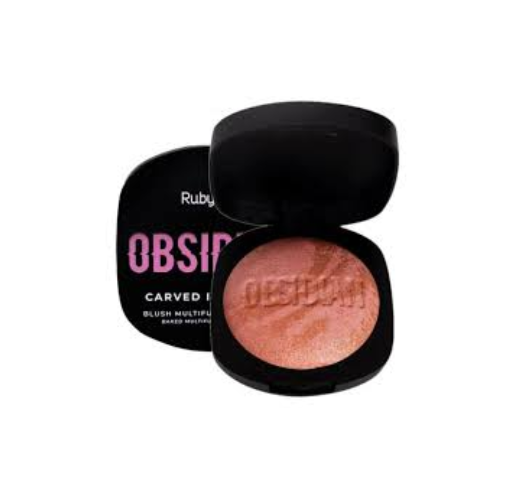 RubyRose blush obsidian carved in marble