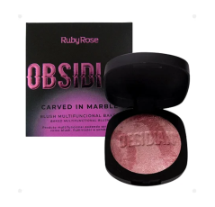 RubyRose blush obsidian carved in marble