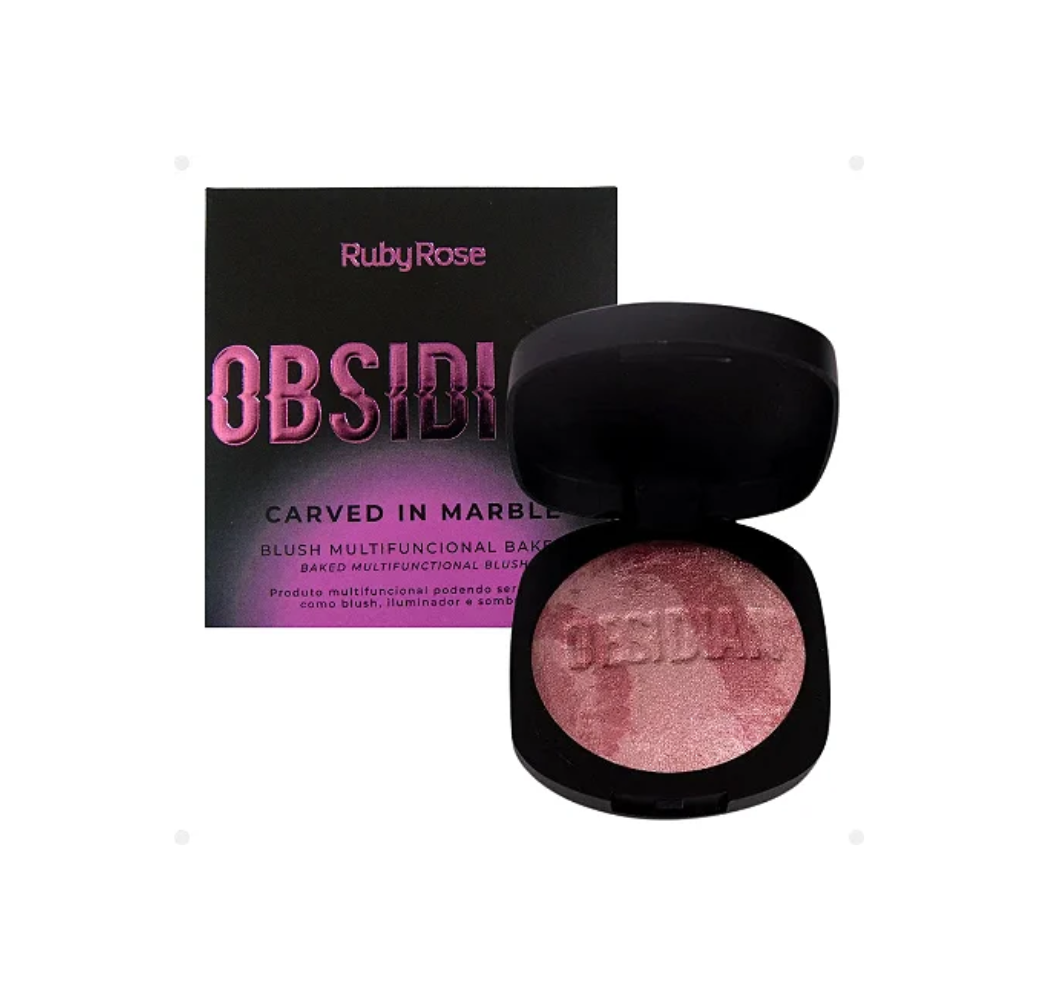 RubyRose blush obsidian carved in marble