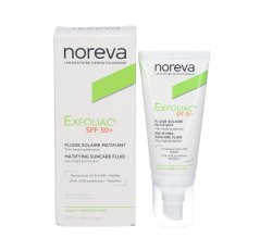 Noreva exfoliac spf50+ fluide solaire matifiant 40ml