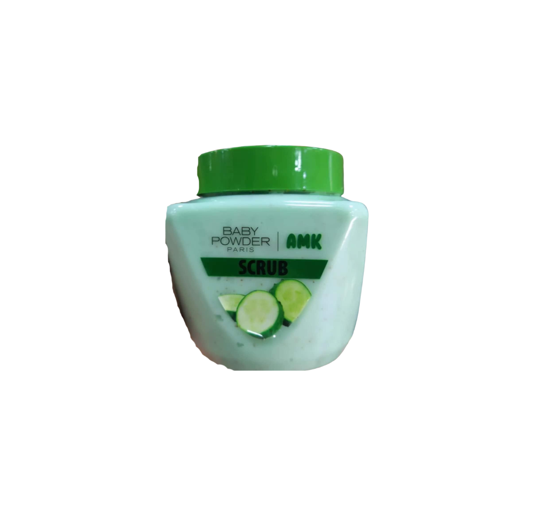 Baby powder amk scrub cucumber