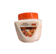 Baby powder amk scrub peach