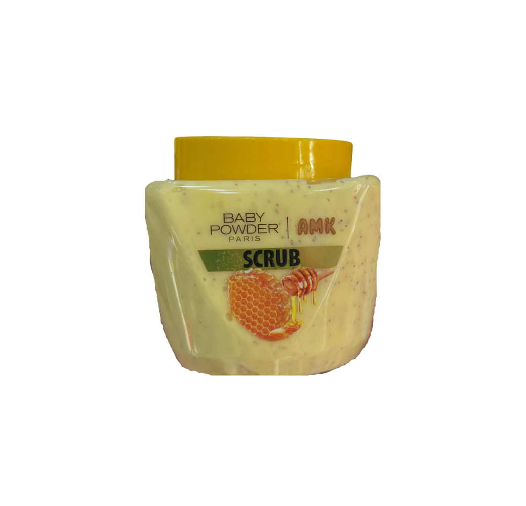 Baby Powder AMK scrub honey