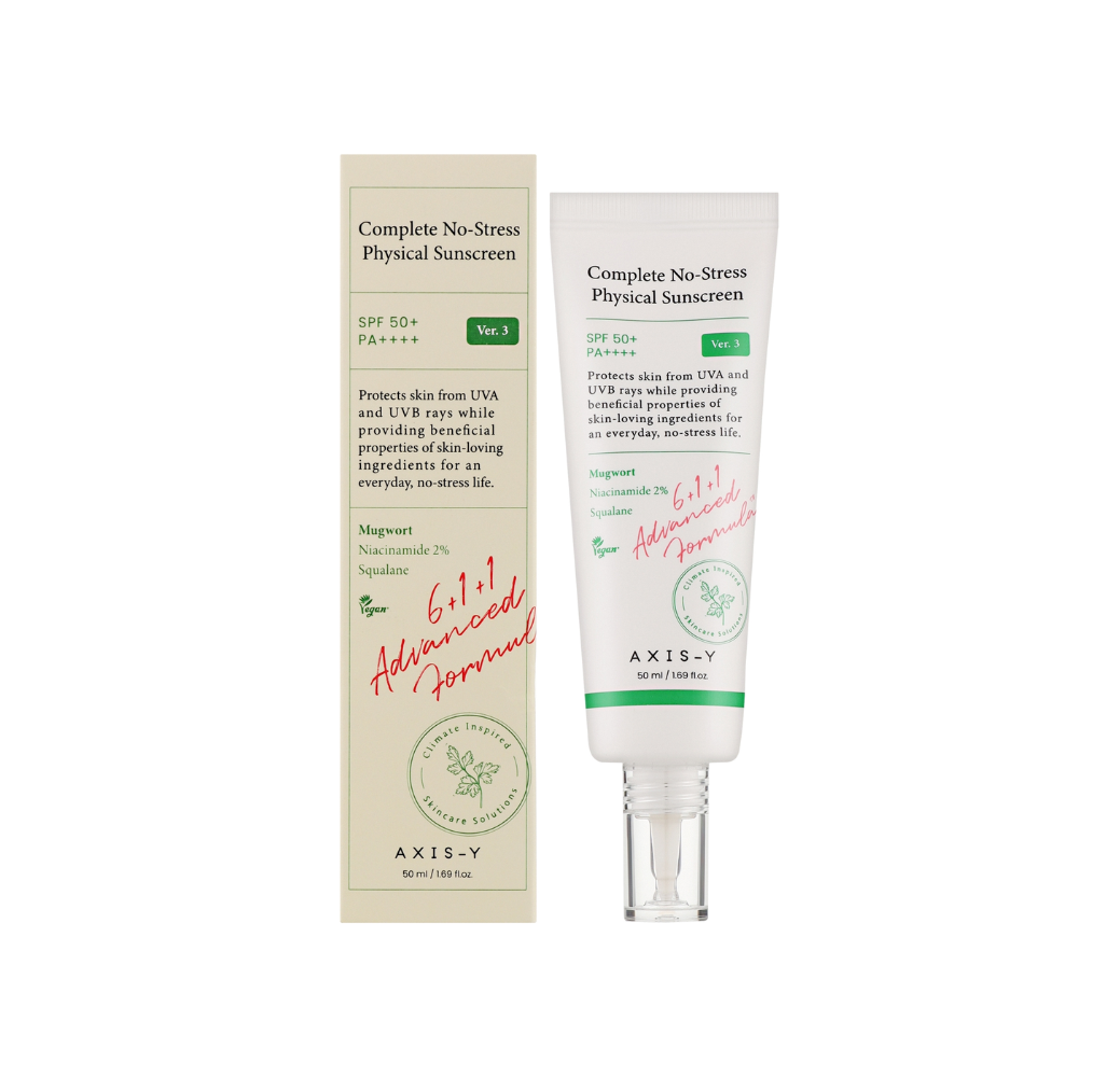 Crème solaire - AXIS-Y Complete No-Stress Physical Sunscreen SPF 50+ 50ml