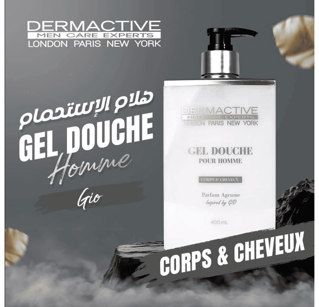 Dermactive Gel Douche Pour Homme – Parfum Agrumes