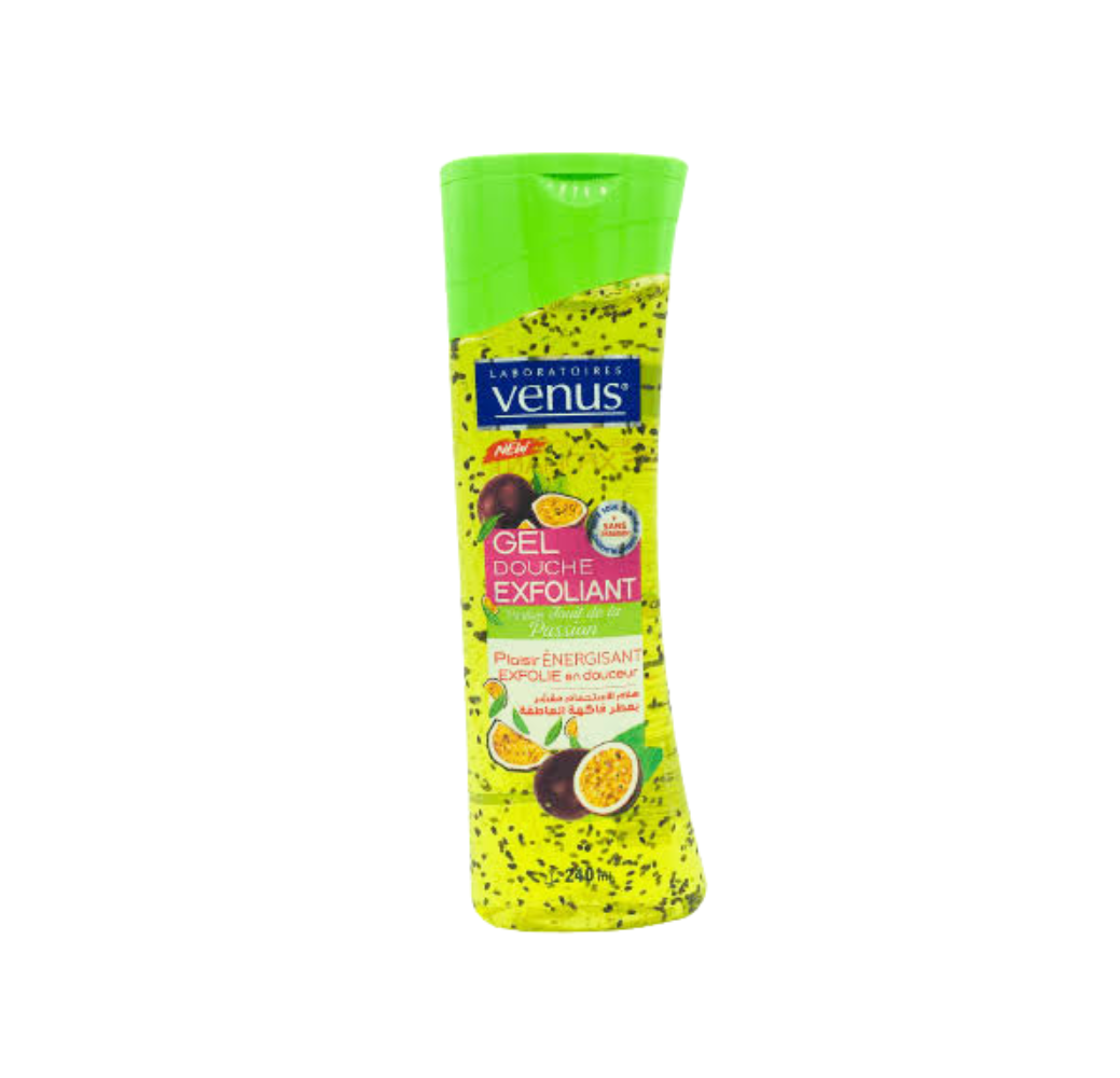 Gel douche éxfoliant VENUS - Parfum fruits de la passion - plaisir énergissant