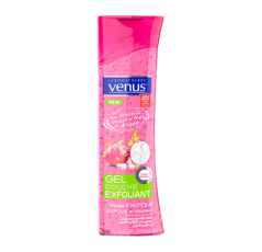 Gel douche éxfoliant VENUS aux graines de cassiset au fruit du dragon - plaisir éxotique
