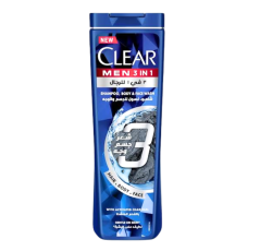 Shampooing Clear 3 en 1 - Cheveux, corps et visage pour homme 180ML