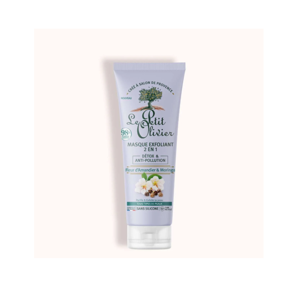 Masque Exfoliant 2 en 1 - Le petit olivier Masque Exfoliant 2 en 1 - Le petit olivier