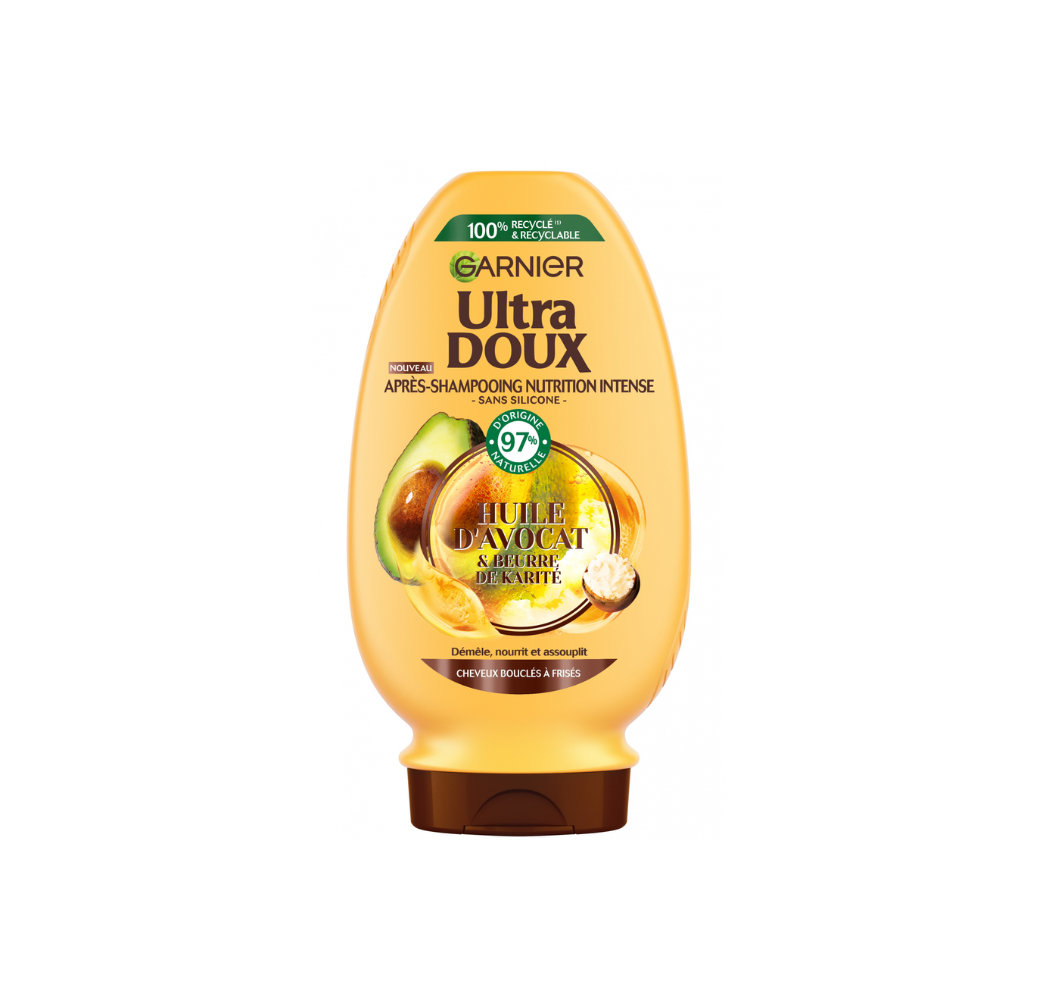 Après-Shampoing Nutrition Profonde – Garnier Ultra Doux (Cheveux secs, bouclés & crépus) Après-Shampoing Nutrition Profonde – Garnier Ultra Doux (Cheveux secs, bouclés & crépus)