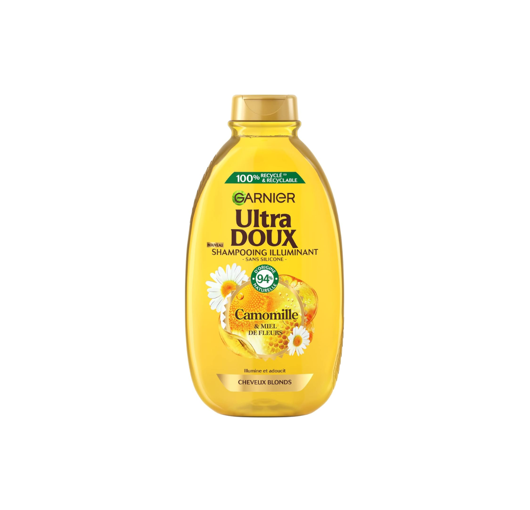 Shampoing Illuminant Soleil de Camomille – Garnier Ultra Doux Shampoing Illuminant Soleil de Camomille – Garnier Ultra Doux