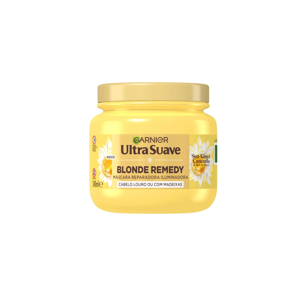 Masque Blond Remedy Camomille Ensoleillée & Miel de Fleurs – Garnier Ultra Doux Masque Blond Remedy Camomille Ensoleillée & Miel de Fleurs – Garnier Ultra Doux