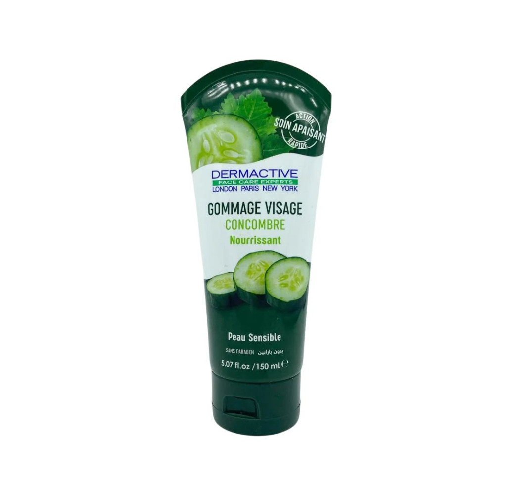 Dermactive Gommage Visage Concombre Nourrissant 150 ml