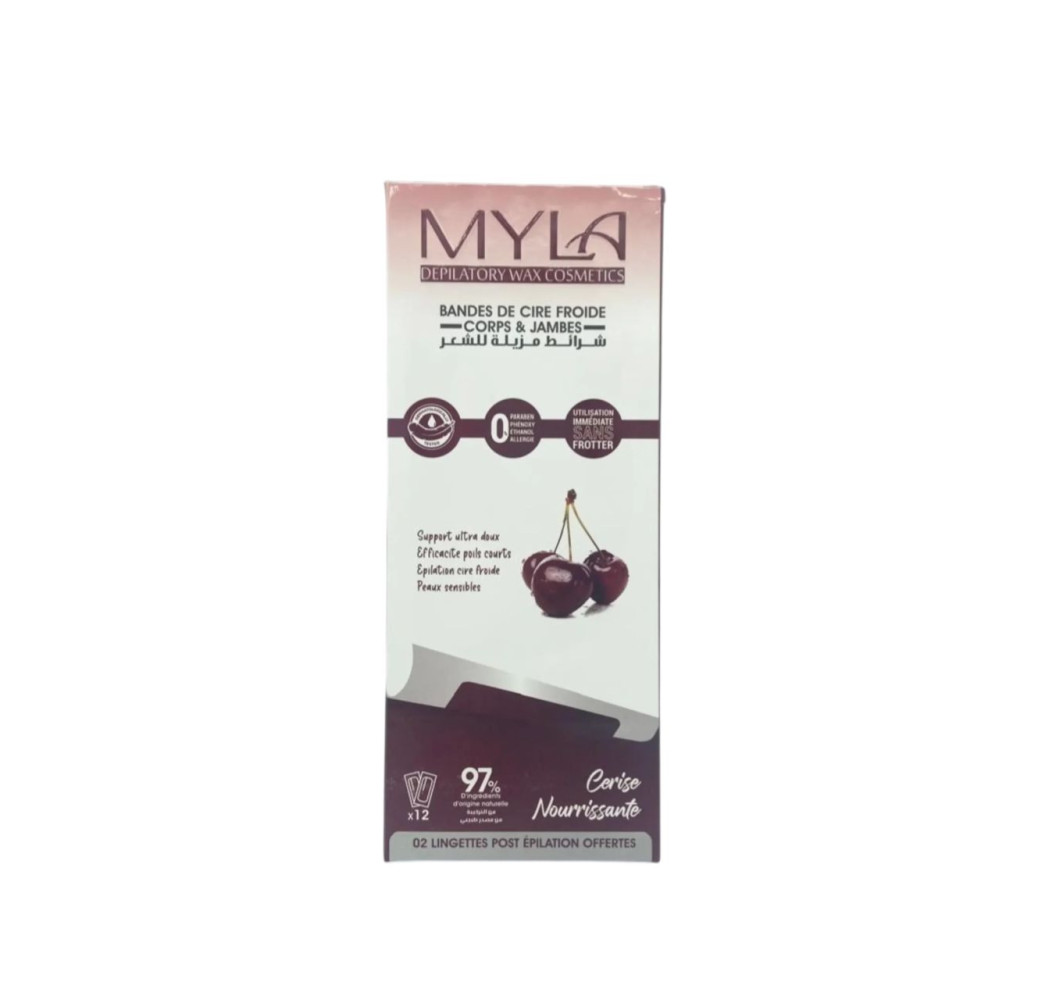 Myla Bandes De Cire Froides Lait De Coco 12 Bandes Myla Bandes De Cire Froides Lait De Coco 12 Bandes