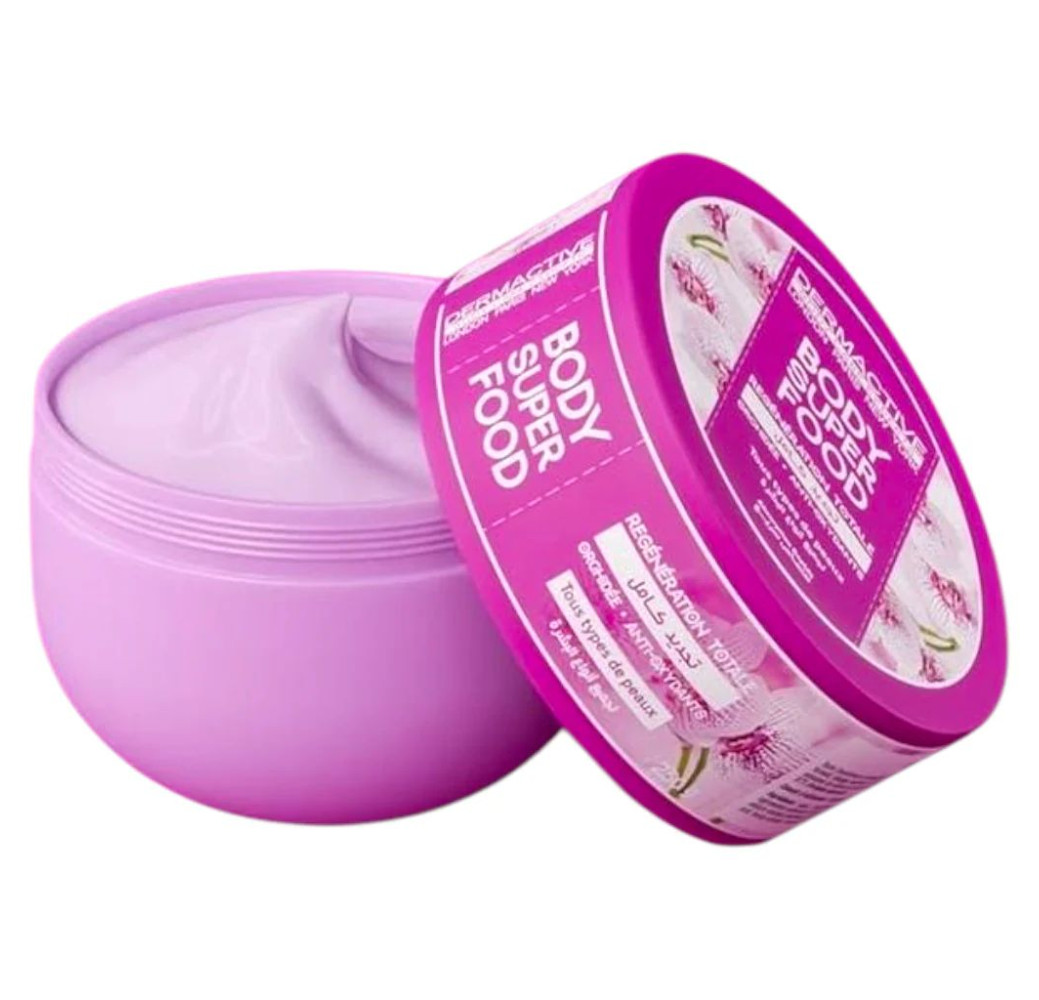 Body Superfood Fleur de Cerisier & Huile de Jojoba – Dermactive tous types de peaux 250ml Body Superfood Fleur de Cerisier & Huile de Jojoba – Dermactive tous types de peaux 250ml