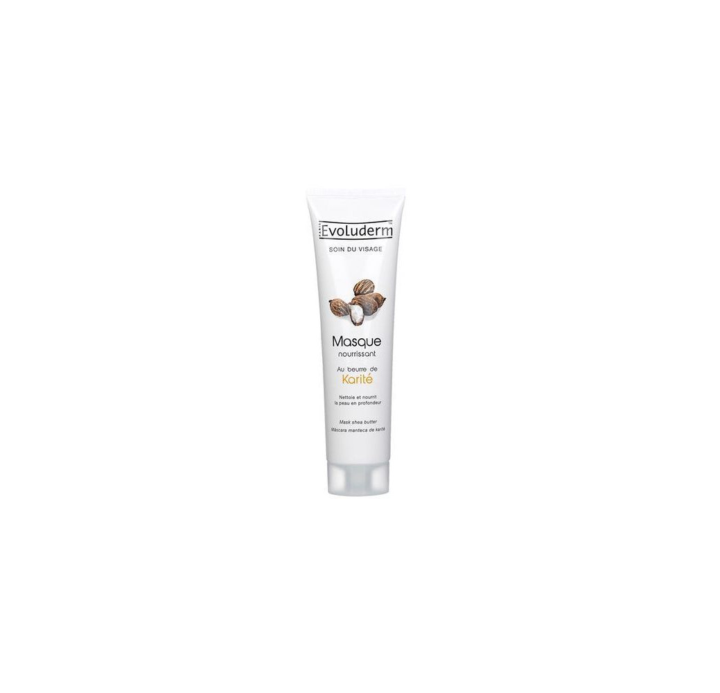 Evoluderm Masque Visage Nourrissant Au Beurre De Karité 150 ml Evoluderm Masque Visage Nourrissant Au Beurre De Karité 150 ml