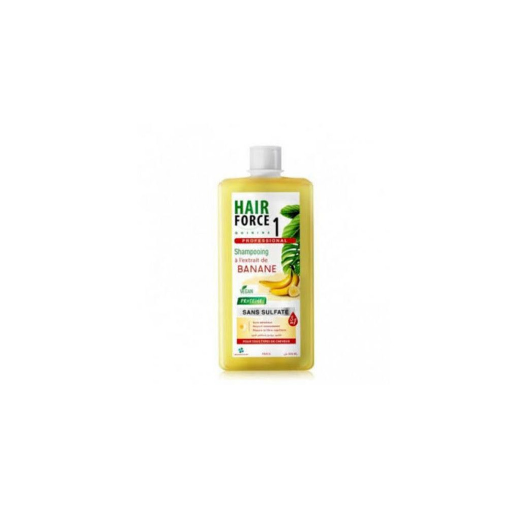 Hair Force Protéine Shampooing 3-en-1 à l’extrait de banane – 450 ml Hair Force Protéine Shampooing 3-en-1 à l’extrait de banane – 450 ml