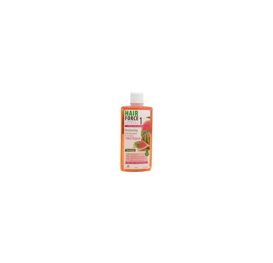 Hair Force 1 Shampooing à la Kératine & Extrait de Pastèque – 400 ml Hair Force 1 Shampooing à la Kératine & Extrait de Pastèque – 400 ml