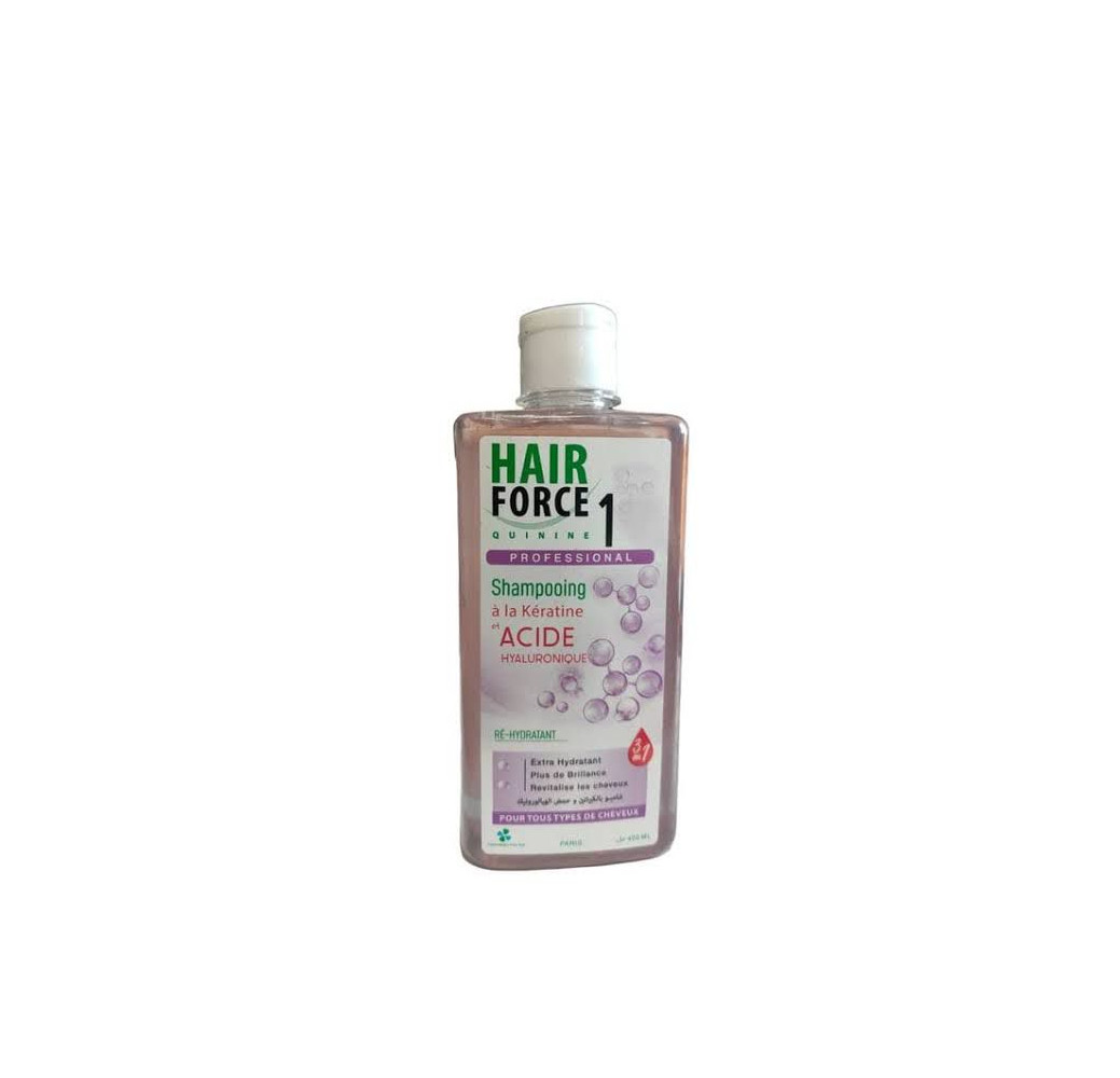 Hair Force 1 Shampooing Acide Hyaluronique & Kératine – 400 ml Hair Force 1 Shampooing Acide Hyaluronique & Kératine – 400 ml
