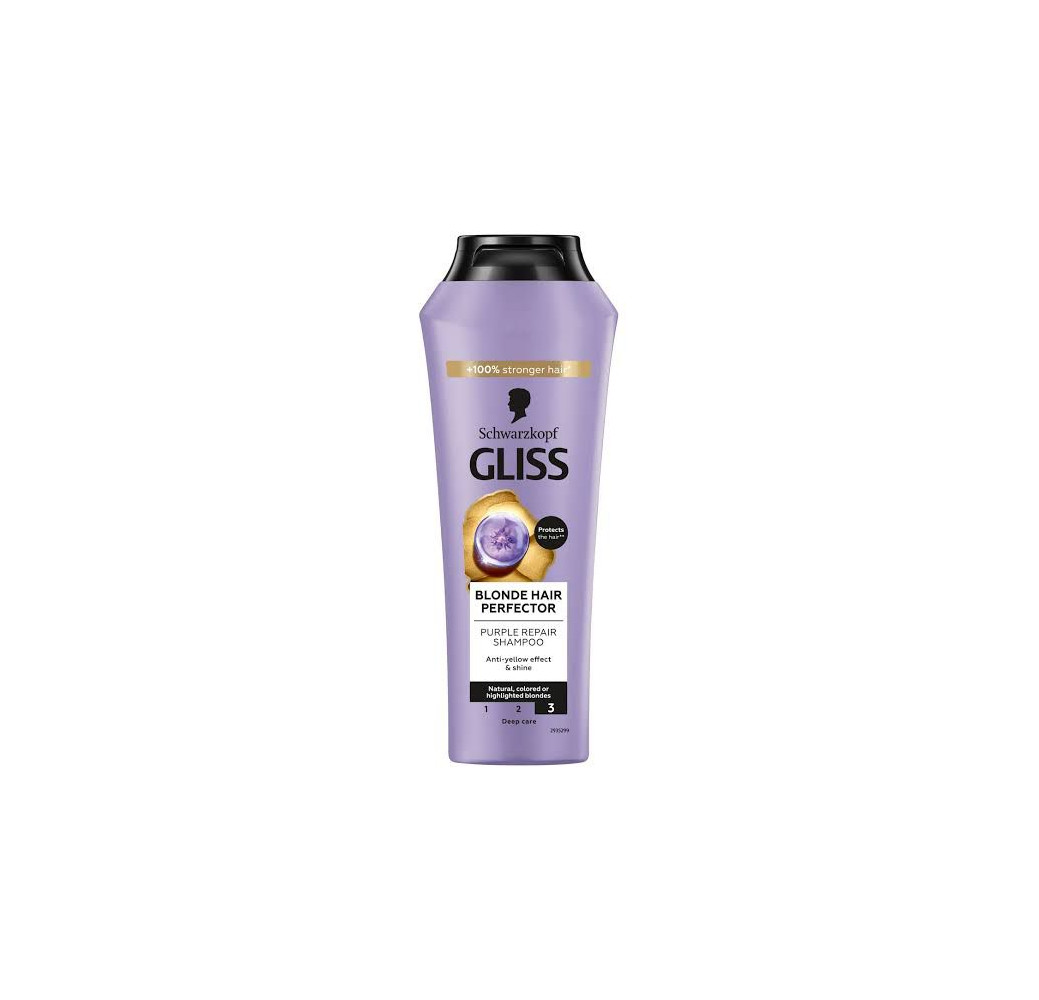 Shampooing Schwarzkopf Gliss Blonde Perfector – 250 ml Shampooing Schwarzkopf Gliss Blonde Perfector – 250 ml