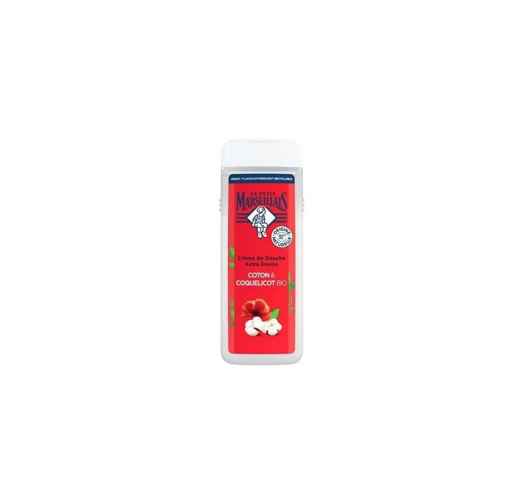 Soin Douche Le Petit Marseillais – Coton & Coquelicot – 650 ml Soin Douche Le Petit Marseillais – Coton & Coquelicot – 650 ml