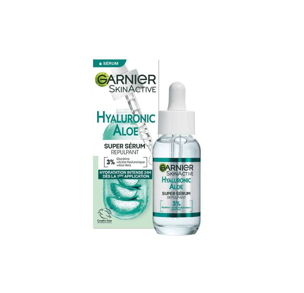 Garnier SkinActive Sérum Hydratant à l’Aloe Vera et à l’Acide Hyaluronique – 30 ml