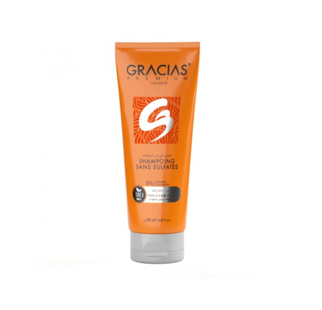 Shampoing Sans Sulfate à l’Huile d’Argan – Gracias Shampoing Sans Sulfate à l’Huile d’Argan – Gracias