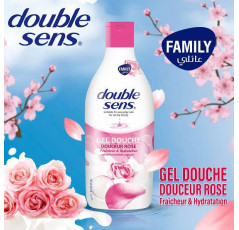 Double Sens fleurs Gel Douche 1000Ml