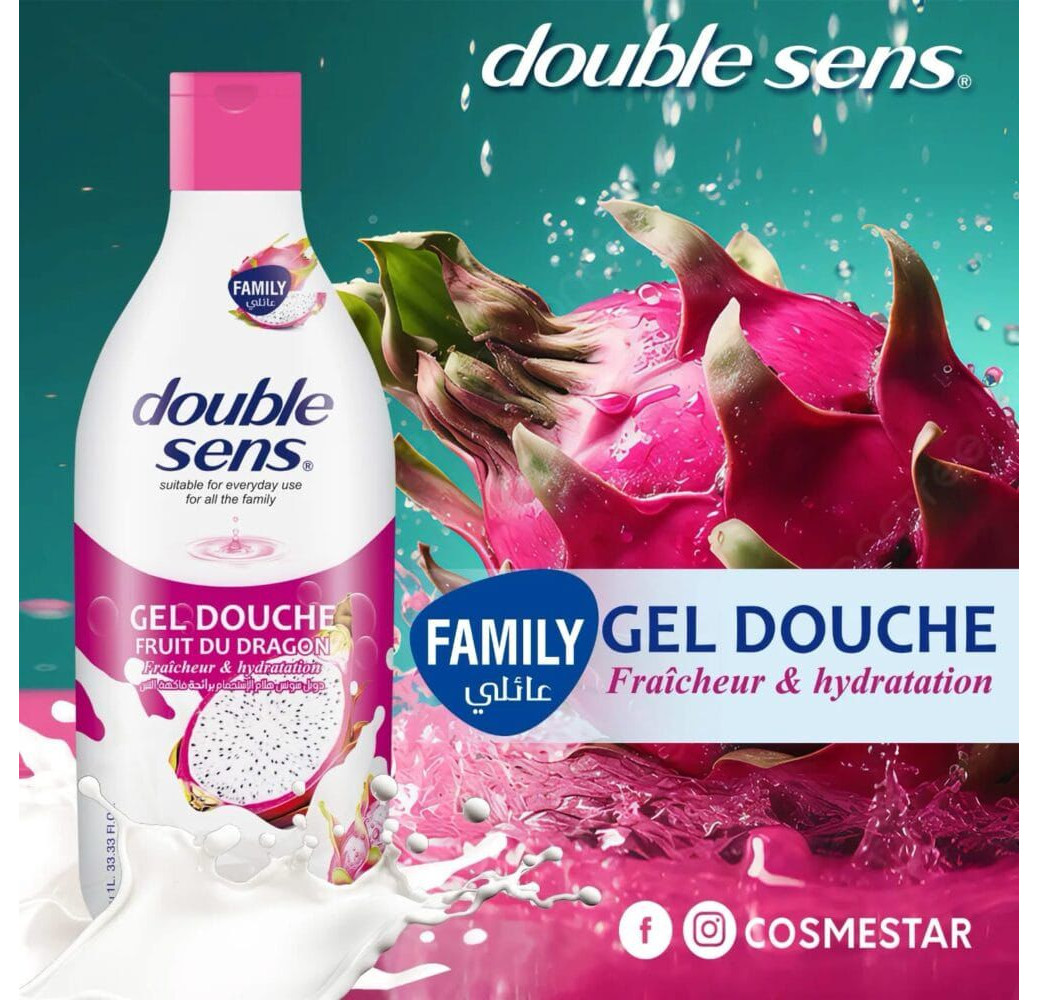 Double Sens Fruit de Dragon  Gel Douche 1000Ml Double Sens Fruit de Dragon  Gel Douche 1000Ml