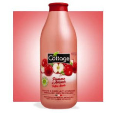Cottage Pomme d’Amour – Douche & bain lait hydratant 750ml