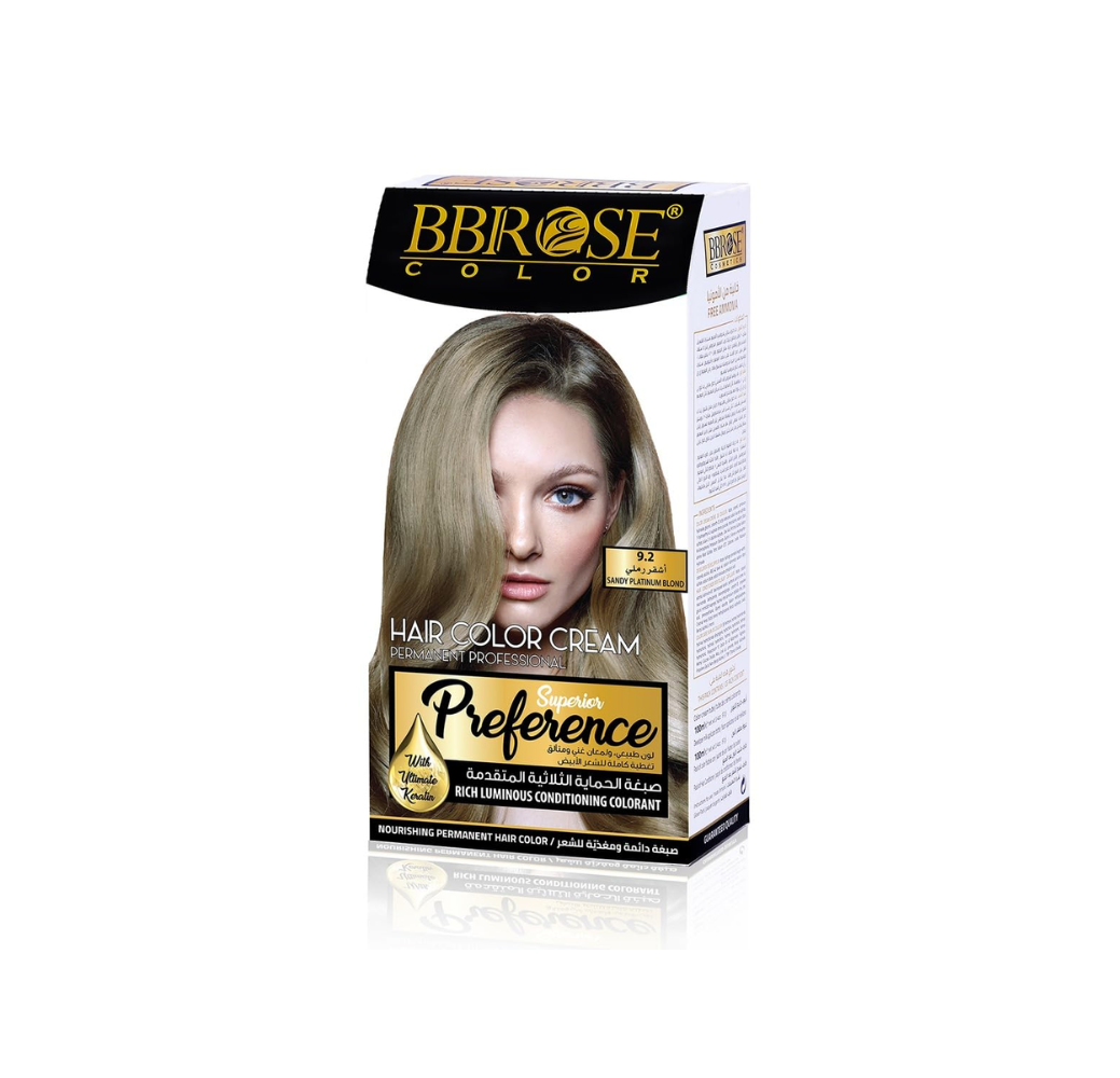 BBrose Color Hair Color Cream – 9.2 Very Light Blond / Caramel Blond BBrose Color Hair Color Cream – 9.2 Very Light Blond / Caramel Blond