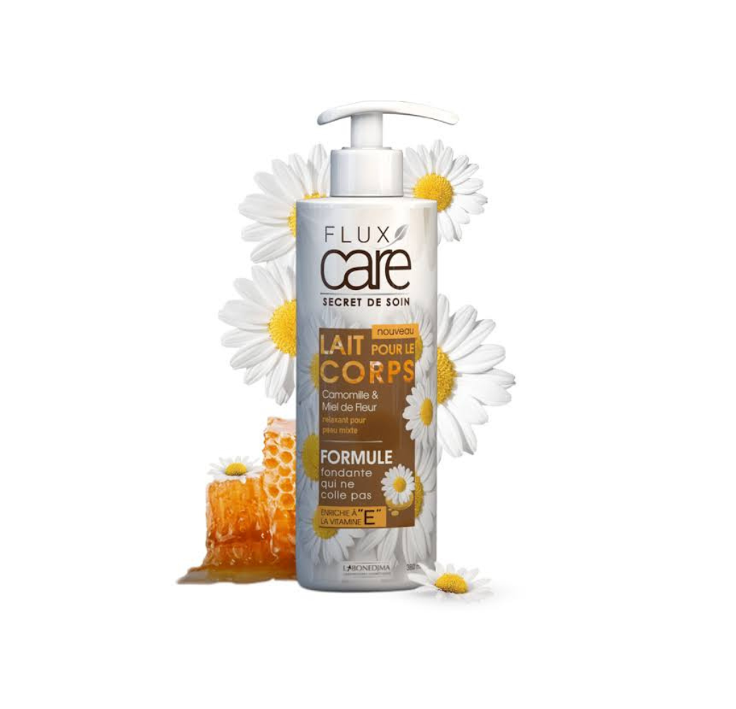 Lait pour le Corps Camomille et Miel de Fleurs – Flux Care 380ml