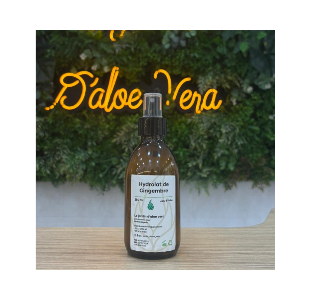 Hydrolat de Gingembre – Le Jardin d’Aloe Vera 250ml
