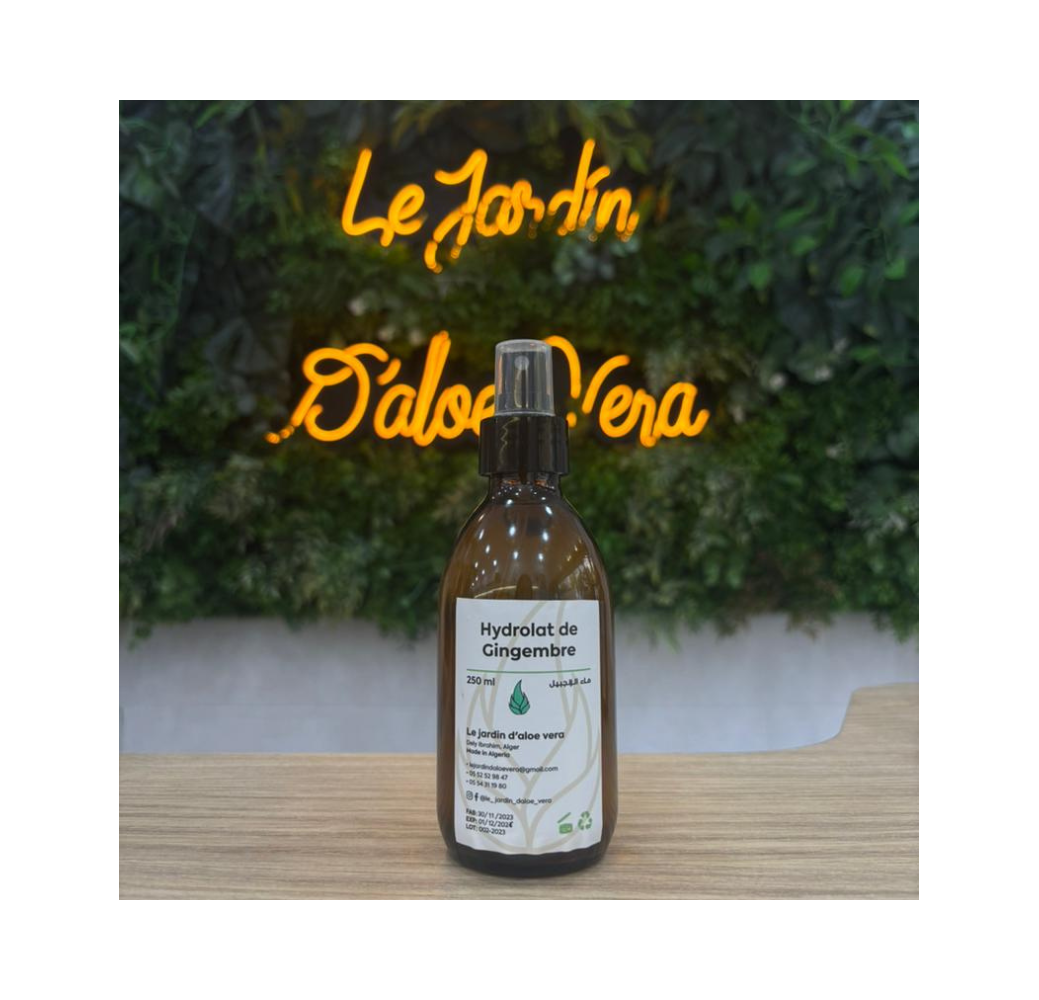 Hydrolat de Gingembre – Le Jardin d’Aloe Vera 250ml