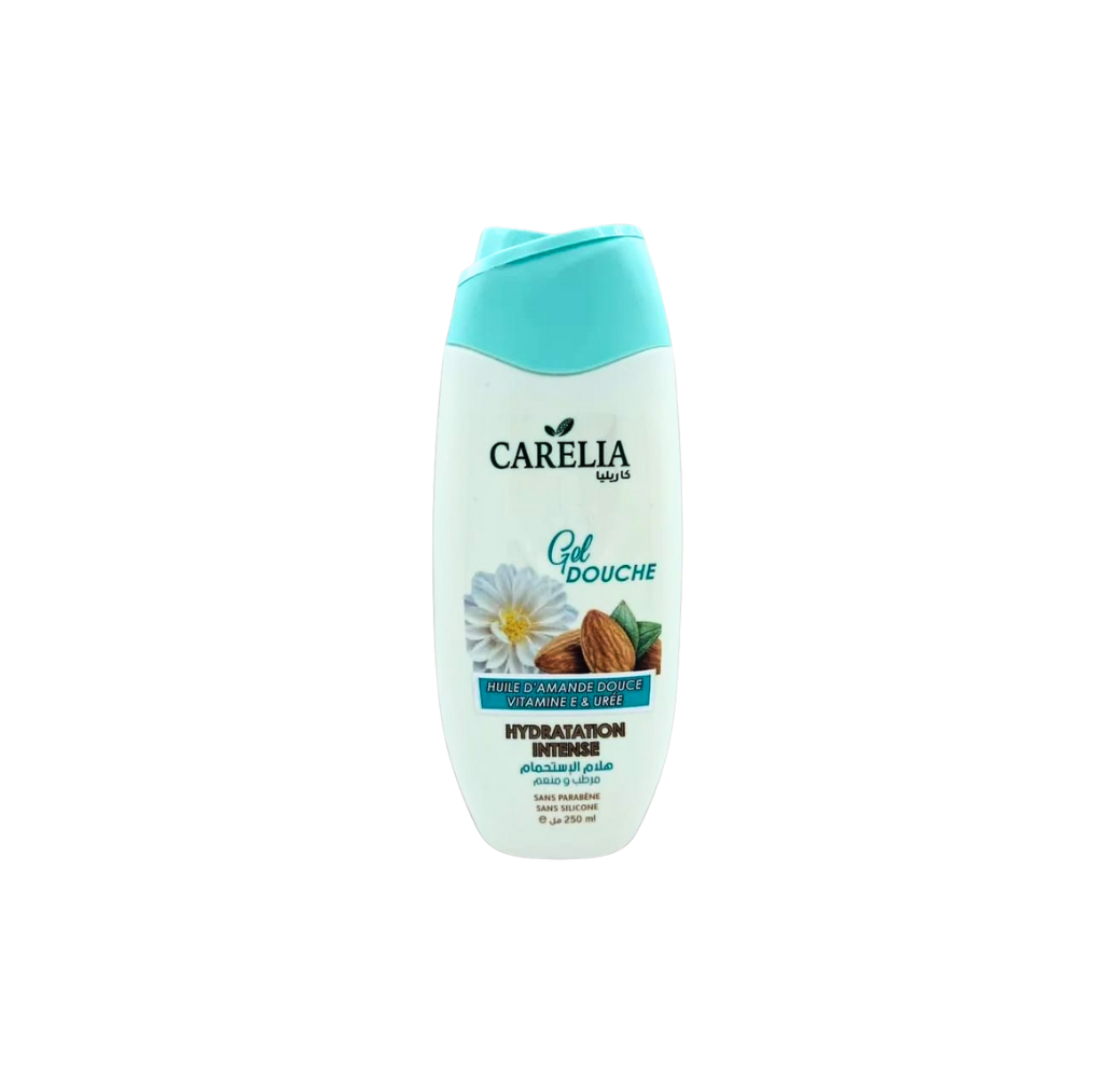 Carelia – Gel Douche Huile d’Amande Douce et Urée 250 ml