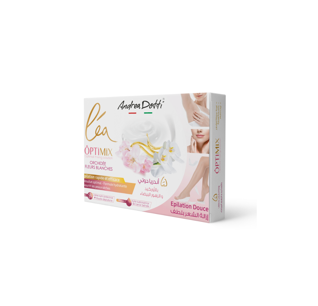 Poudre d’épilatoire Léa Optimix à l’orchydée et aux fleurs blanches - Andrea Dotti