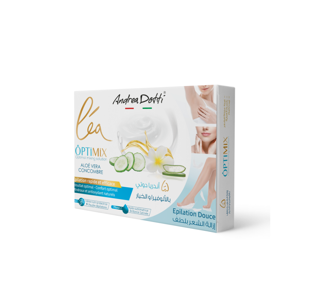 Poudre d’épilatoire Léa Optimix à l’Aloé vera et au Concombre - Andrea Dotti
