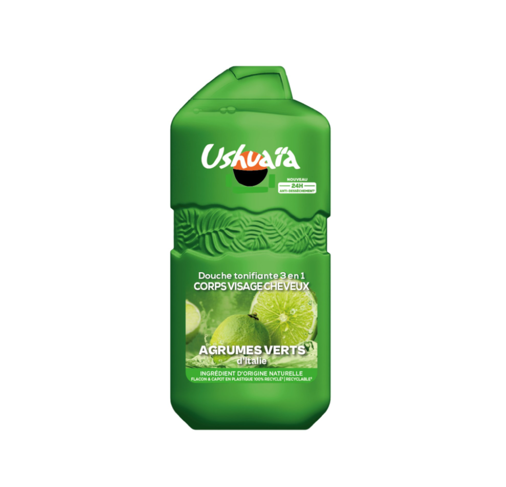 Gel Douche Tonifiant Agrumes Verts 280 ml – Ushuaïa