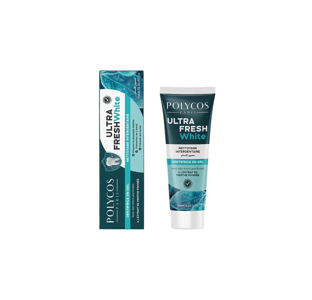 Dentifrice en Gel Ultra Fresh White 75 ml – Polycos Paris