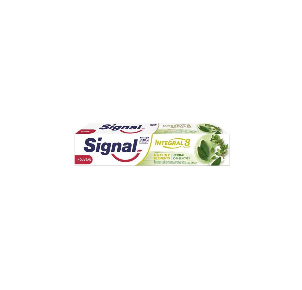 Signal – Dentifrice Integral 8 Nature Elements Herbal Soin Gencives
