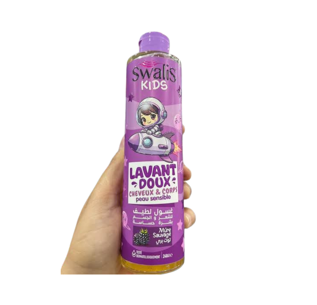 Swalis Lavant Doux Cheveux & Corps – Myrtille