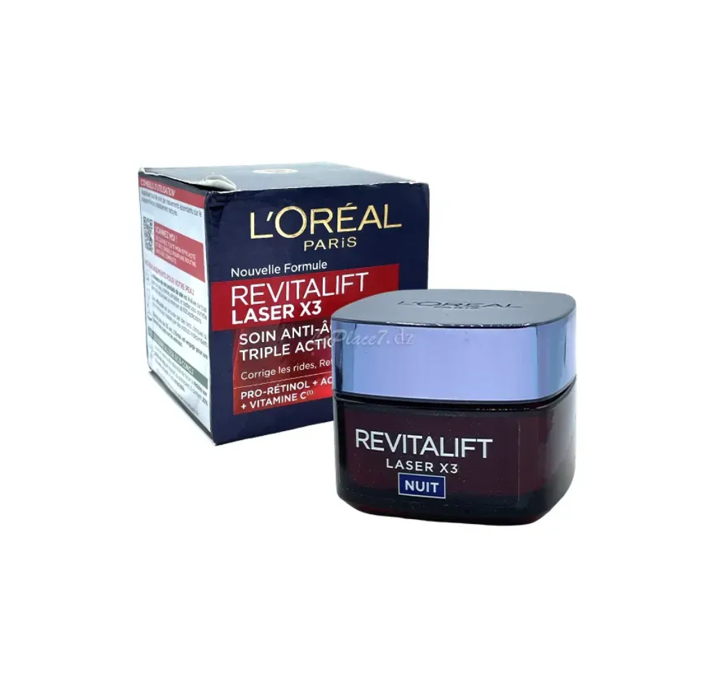 Revitalift Laser x3 Soin de Nuit Anti‑Âge Triple Action – L’Oréal Paris