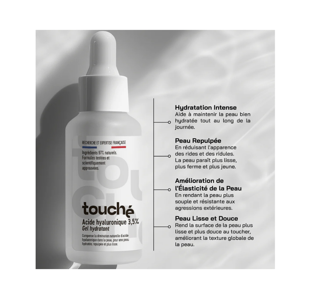 Acide Hyaluronique 3,5% Gel Hydratant – Touché